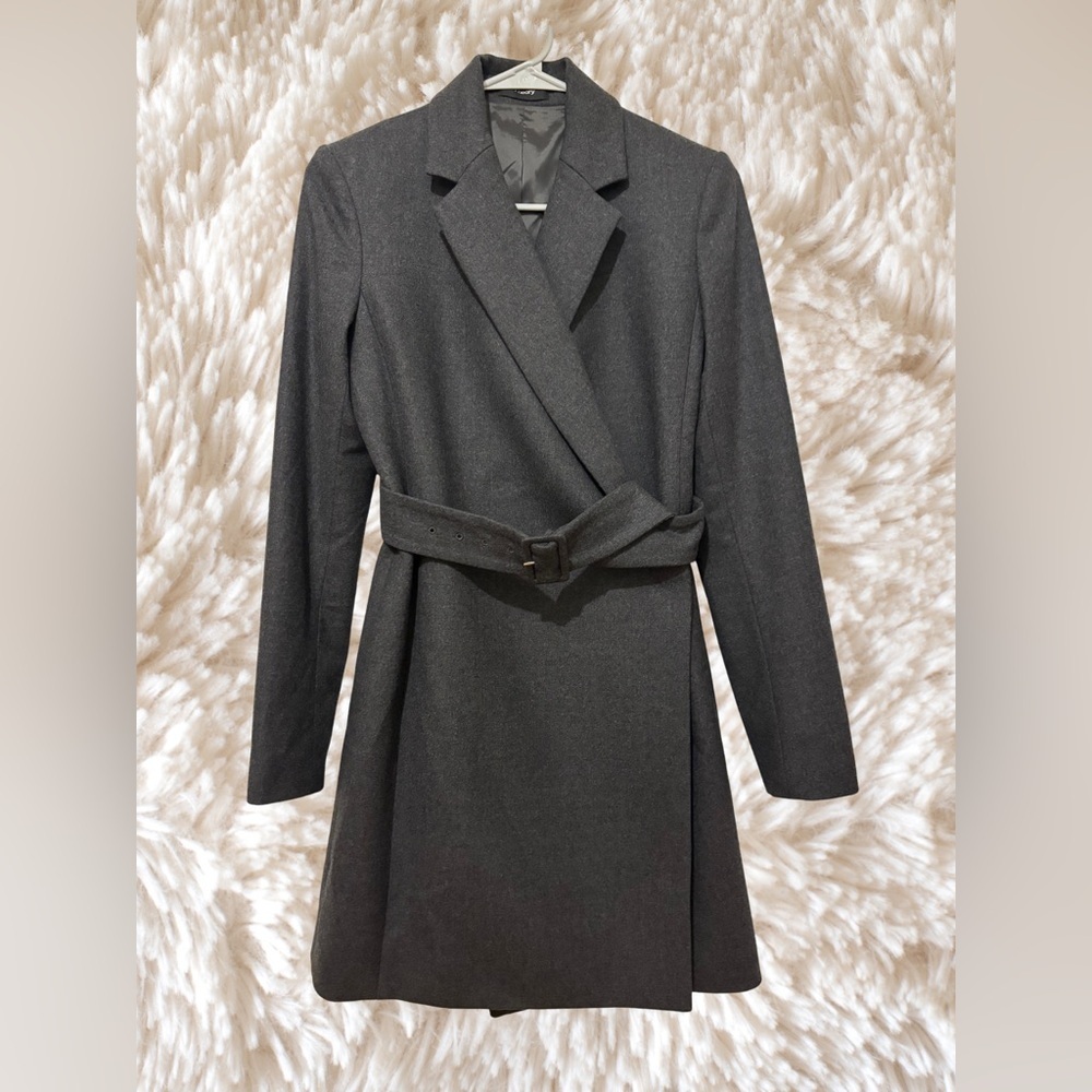 Theory Charcoal Gray Coat - Picture 2 of 10
